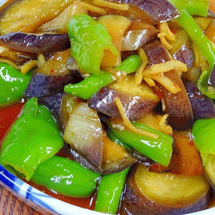 夏野菜が旨い！　「茄子と甘とうがらし炒め煮」